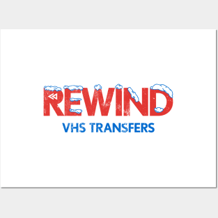 Rewind Ice Distressed Posters and Art